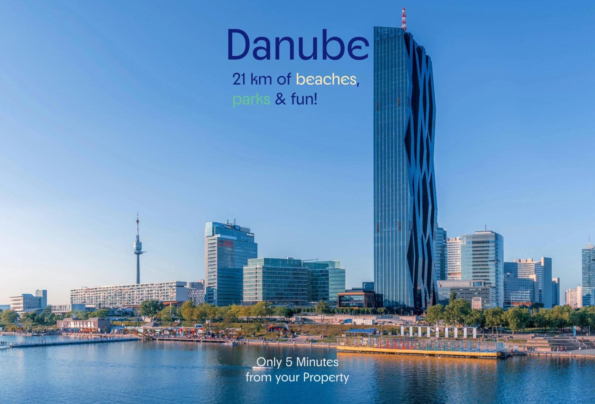 Welcoming 2Br Apt. Near Danube & Millenium Tower 维也纳 外观 照片